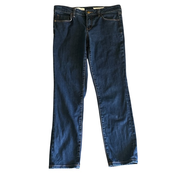 Pilcro and the Letterpress for Anthro Dark Blue Stet slim leg ankle jeans - Picture 1 of 7